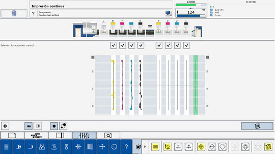 QualiTronic ColorControl – a new operating menu on the touchscreen monitor, with visualisation of all colour measurement values