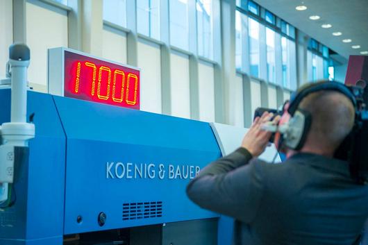 Машина ротационной высечки KBA Rapida RDC 106 установила мировой рекорд продуктивности: 17 000 л./ч!