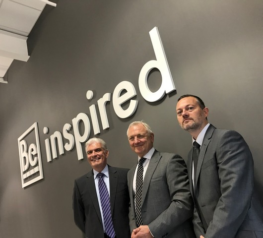 Beatus Cartons Chairman Stephen Lord (Left), KBA Area Salesman (Sheet-fed Presses) Peter Banks (Centre) and Beatus Cartons Managing Director Clive Stinchcombe (Right)
