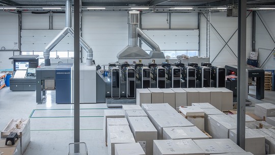 Rapida 76-7+L уже кілька місяців є основою виробництва складаних картонних коробок у Rutgers Printing & Packaging Solutions. © Koenig & Bauer